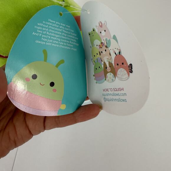 Squishmallows KellyToy Plush 8" Rutabaga The Catepillar Super Soft NEW with Tag - Picture 16 of 17